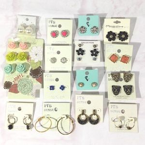 Earring Lot 20 Pairs for Pierced Ears